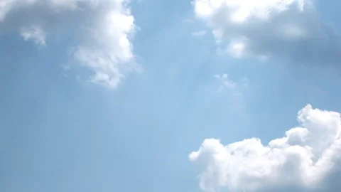 Cumulus clouds are floating in the sky Stock Footage 108919351
