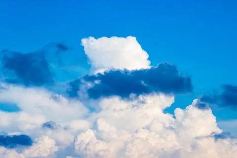Cumulus clouds background and texture Stock Photos