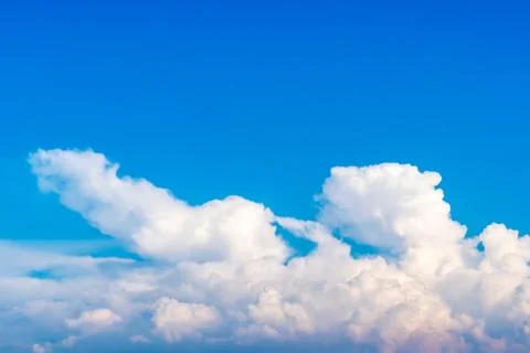 Cumulus clouds background and texture Stock Photos