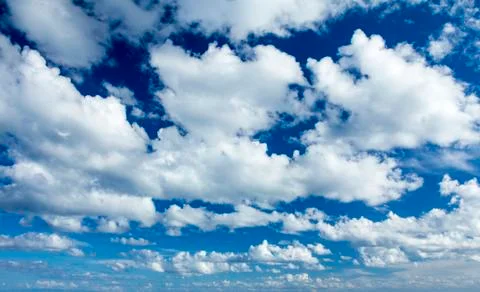 Cumulus clouds as background Stock Photos
