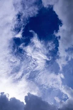 Cumulus clouds in the blue sky Stock-Fotos