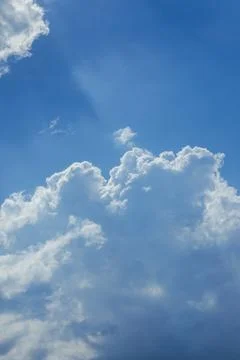 Cumulus Clouds in a Blue Sky Fotos Stock