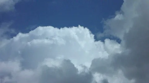 Cumulus Clouds Building and Storm Time Lapse Stock Footage 8795602