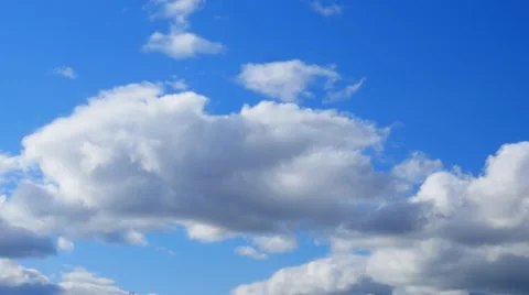Cumulus clouds in the evening Stock Footage 47924488