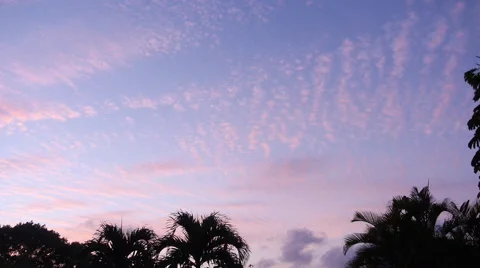 CUMULUS CLOUDS evening time lapse Stock Footage 51602290