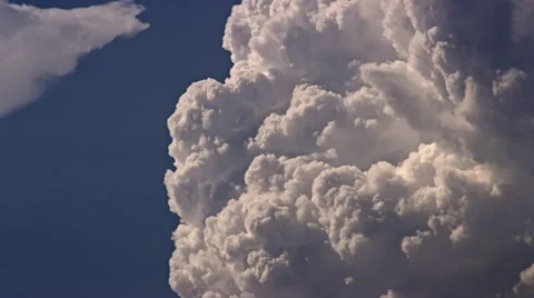 Cumulus clouds evolve into Storm 4K Video stock 36648964