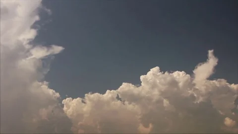 Cumulus clouds filled sky Stock Footage 72981978
