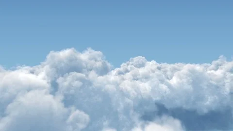 Cumulus Clouds Flight Through Stock Footage 71640865