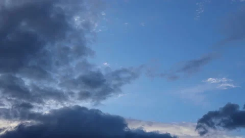 Cumulus clouds floating in the sky. time-lapse Stock Footage 89467337