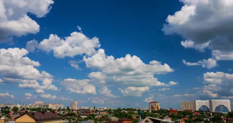 Cumulus clouds flying at afternoon Stock Footage 113275279