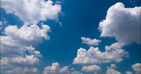 Cumulus clouds flying Stock Footage 68953570