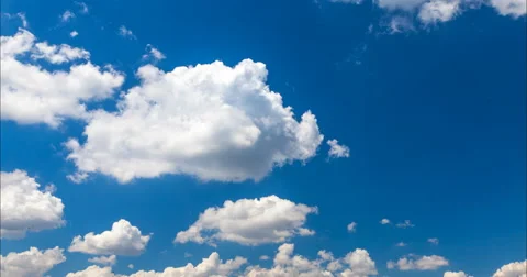 Cumulus clouds flying Stock Footage 68953759