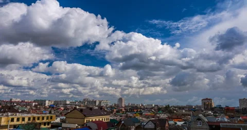 Cumulus clouds flying Stock Footage 105790311