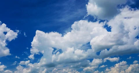 Cumulus clouds flying Stock Footage 108854343