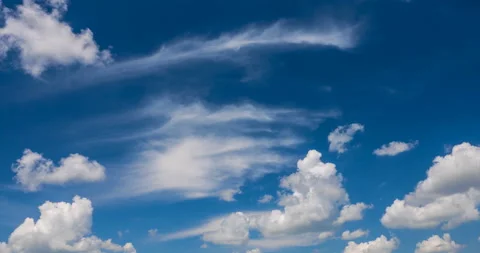 Cumulus clouds flying Stock Footage 108854643