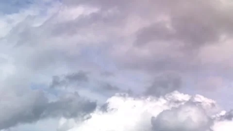 Cumulus Clouds Forming in Stormy Sky Time Lapse 库存影片 345645285