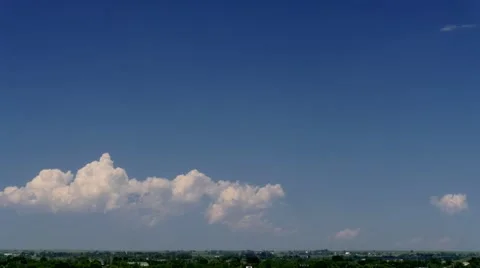 Cumulus Clouds Gow Up. Time Lapse. Stock Footage 54712930