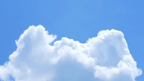 Cumulus clouds movement in hot summer sky Stock Footage 79023784