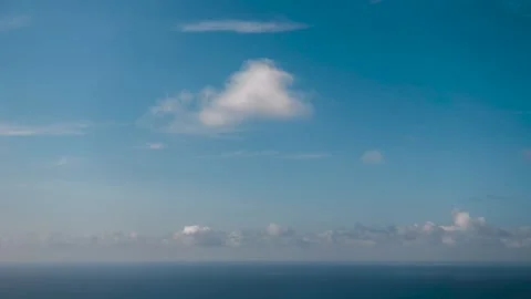 Cumulus Clouds over Atlantic Ocean – 4K Timelapse Stock Footage 314216935