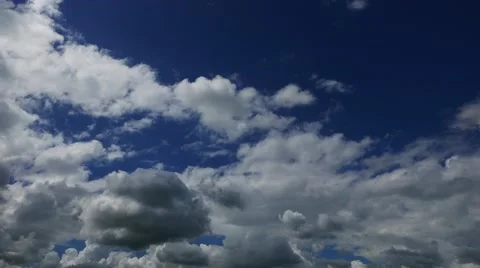 Cumulus Clouds Parallax (Time Lapse) Stock Footage 58718722