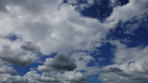 Cumulus Clouds Parallax (Time Lapse) Stock Footage 58719640