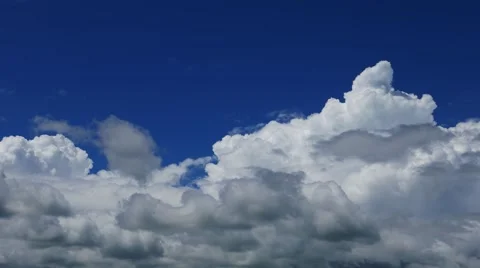 Cumulus Clouds Parallax  (Time Lapse) Stock Footage 58719735