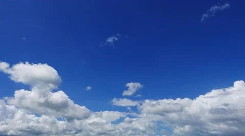 Cumulus Clouds Parallax (Time Lapse) Stock Footage 58719934