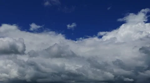 Cumulus Clouds Parallax (Time Lapse) Stock Footage 58720076