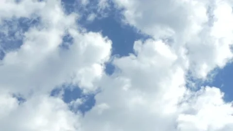 Cumulus Clouds Passing Overhead Stockbeeldmateriaal 236582407