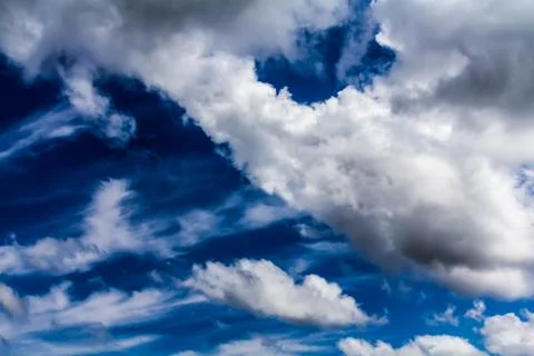 Cumulus clouds Foto stock