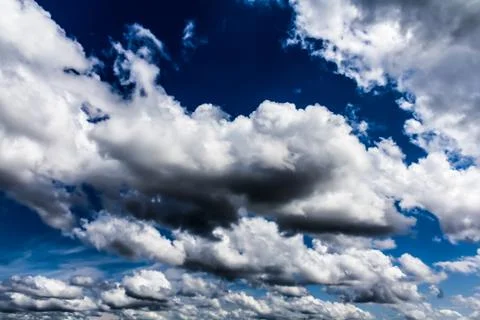 Cumulus clouds Foto stock