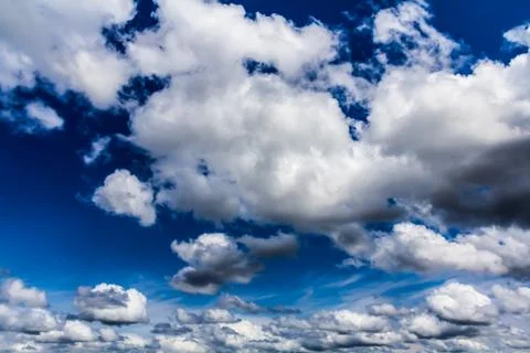 Cumulus clouds Foto stock