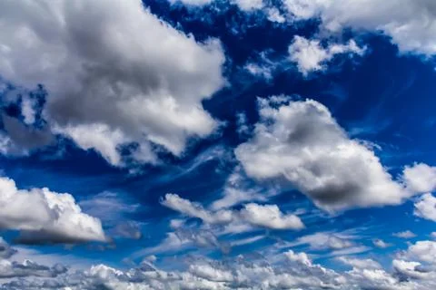 Cumulus clouds Foto stock