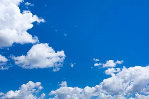 Cumulus clouds Foto stock