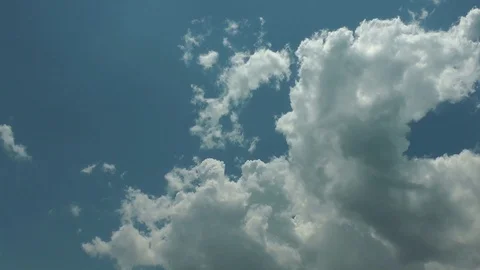 Cumulus Clouds Rising Sky Stock Footage 93316416