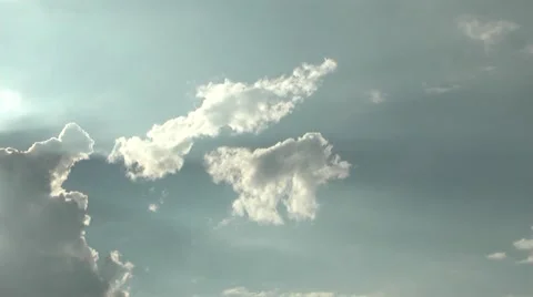 Cumulus clouds in the sky Stock Footage 945932