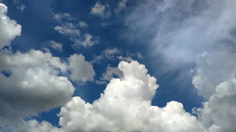 Cumulus clouds on the sky Stock Footage 230036173