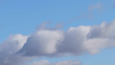 Cumulus clouds in the sky Stock Footage 236542347