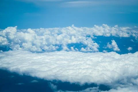 Cumulus clouds on the sky Stock Photos