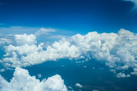 Cumulus clouds on the sky Stock Photos