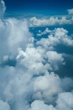 Cumulus clouds on the sky Stock Photos