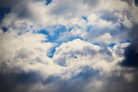 Cumulus clouds in the sky Stock Photos