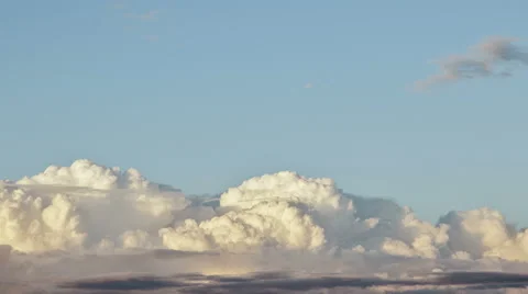 Cumulus Clouds at Sunset Stock Footage 67031083