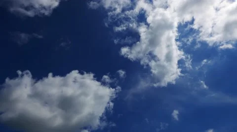 Cumulus Clouds Time Lapse Stock Footage 55258906