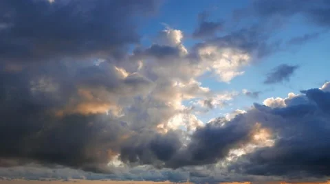Cumulus Clouds Timelapse 21 (After Sunrise) 스톡 동영상 50150393
