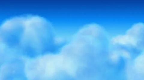 Cumulus clouds tracking background Video stock 10563896