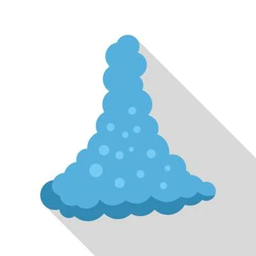 Cumulus congestus cloud forming with rising air currents Stock Illustration