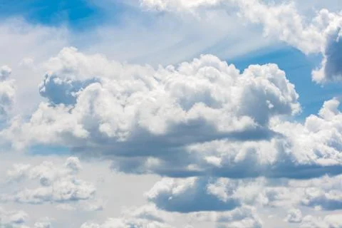 Cumulus of irregular clouds Stock Photos
