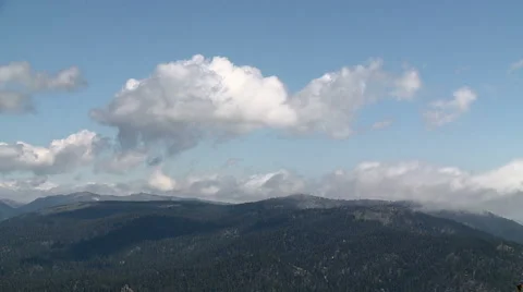 Cumulus over the Sierras Video stock 54708811