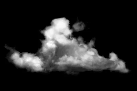 Cumulus realistic cloud Stock Illustration
